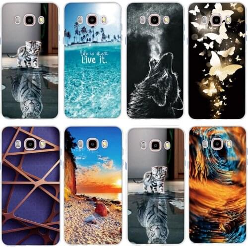 Case For Samsung Galaxy J5 2016 Cover Cute Silicone capa For Samsung j5 (2016) 3D Printed Scenery Phone Shell j510FN 5.2" hoesje