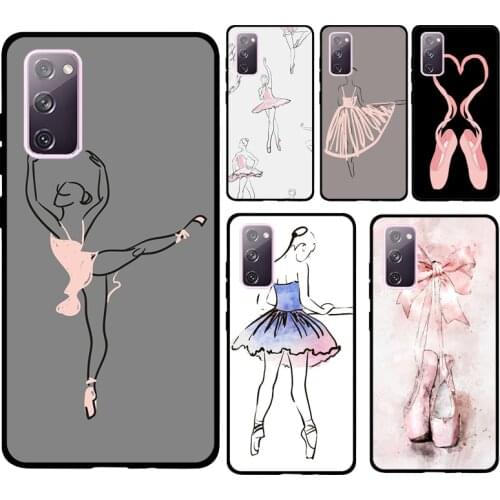 Ballet Dance Girl Ballerina Art Soft Case For Samsung Galaxy S21 Ultra S20 FE Note 20 Note 10 Plus S8 S9 S10 Phone Cover
