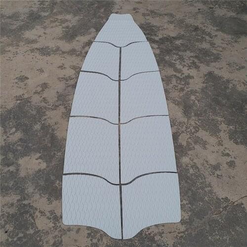Surfboard Traction Pad Surfed Squared EVA Foam Gray Tone Anti-Slip Strong Self-Adhesive for Surfing Water Sports