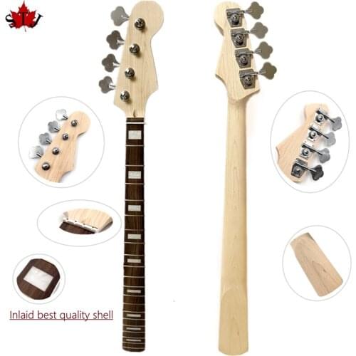 Maple Rosewood 20 Fret For Electric Bass Neck and tuners Parts
