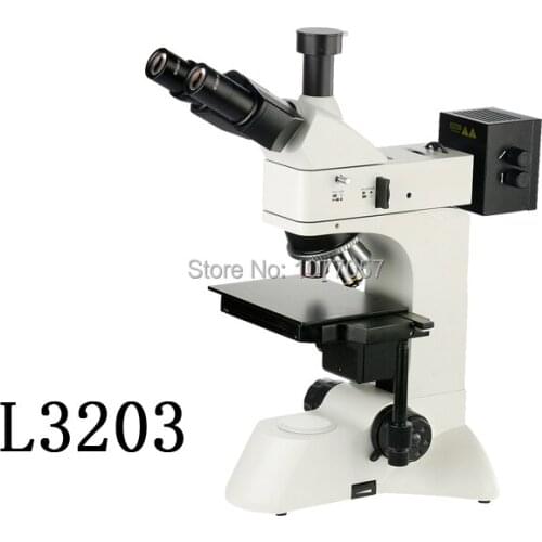 Hot Sale Made in China 50X-500X Trinocular Upright Metallurgical Microscope MM-L3203