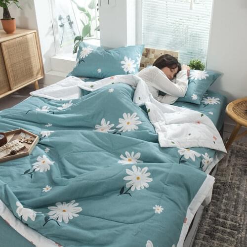Cotton summer air conditioner summer cooling 100% cotton thin quilt single double spring and autumn summer quilt core