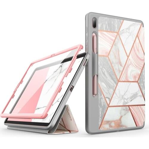 I-BLASON For Samsung Galaxy Tab S7 FE Case 12.4" 2021 Release Cosmo Full-Body Trifold with Built-in Screen Protector Smart Cover