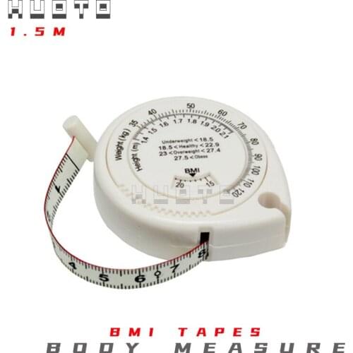 Accurate BMI Calculator BMI measure tape body measure tape waist BMI tape, 100pcs/lot