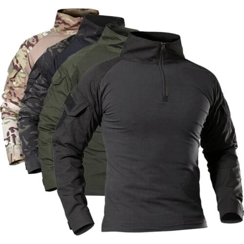Multicam Uniform Military Long Sleeve T Shirt Men Camouflage Army Combat Shirt Airsoft Paintball Clothes Tactical Shirt