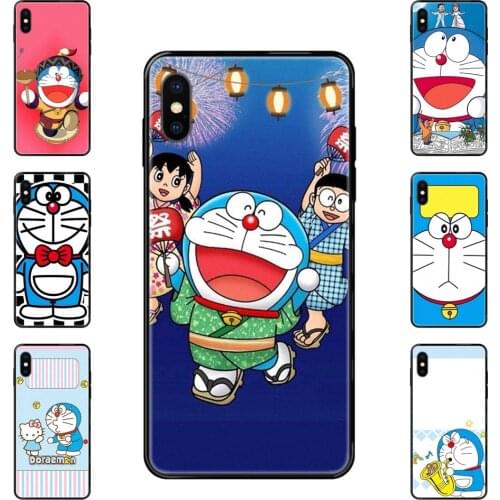 Doraemon Second Series Magasin For Xiaomi Mi Note A1 A2 A3 5 5s 6 8 9 10 SE Lite Pro Ultra Tpu Black Soft Black Phone Case