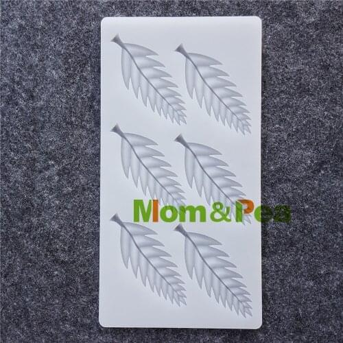 Mom&Pea CX138 High Quality 6-Leaf Silicone Mold Chocolate Mold Cake Decoration