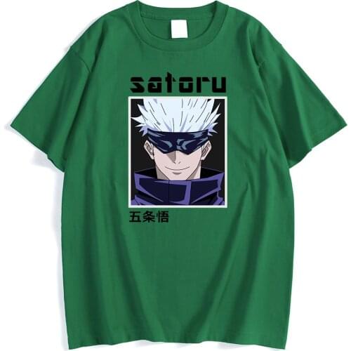Satoru Gojou Satoru Gojo Printed Mens T-Shirt Simplicity O-Neck T-Shirts Cool Breathable Tshirt Creativity Vintage Male Clothing