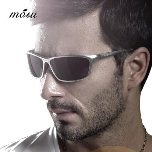 MOSU DESIGN Men Classic Luxury Brand Sunglasses HD Polarized Sun glasses For Driving TR90 M6520 Legs UV400 Protection
