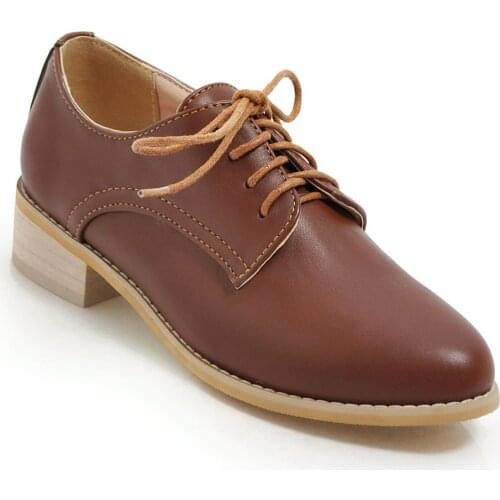 New shoes 19 years of age season new party with low with large yards, 40-46 lace-up joker single shoes