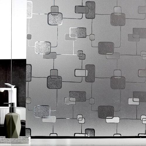 Irregular pattern Window Films Privacy Decorative Film Anti-UV Non-Adhesive Static Cling Glass Sticker for Home Kitchen Office