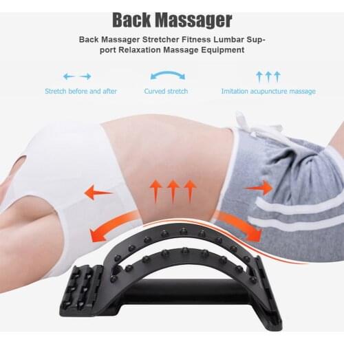 Support Relaxation Spine Pain Relief Back Stretch Equipment Magic Stretcher Fitness Lumbar Massager Posture Corrector