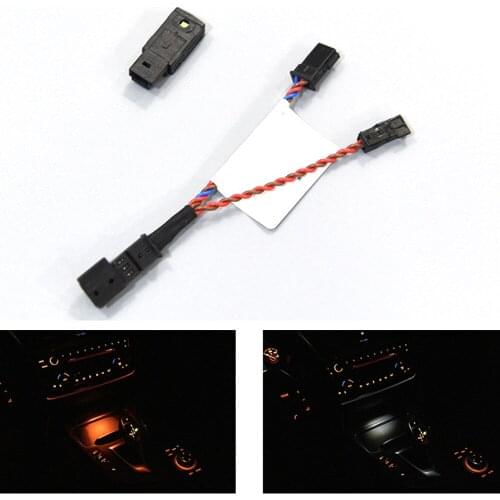 Cup Holder Light For BMW F30, Interior Ashtray Strip Lights for BMW 328i, Center Console Ambient Light Armrest LED Lamp