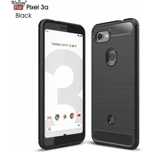 Wolfsay Anti-knock Case For Google Pixel 3A Case Soft TPU Brushed Case For Google Pixel 3A 3 A Phone Fundas Coque 5.6"