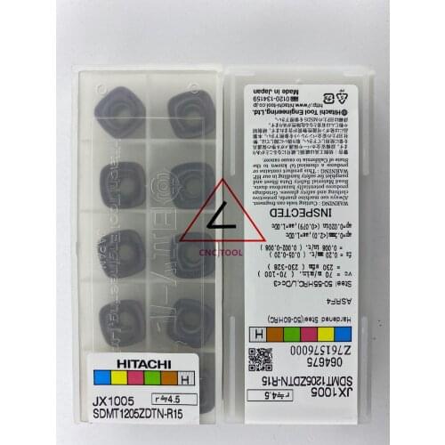 SDMT 1205 ZDTN-R15 JX1005 10pcs Hitachi high cutting performance CNC indexable inserts