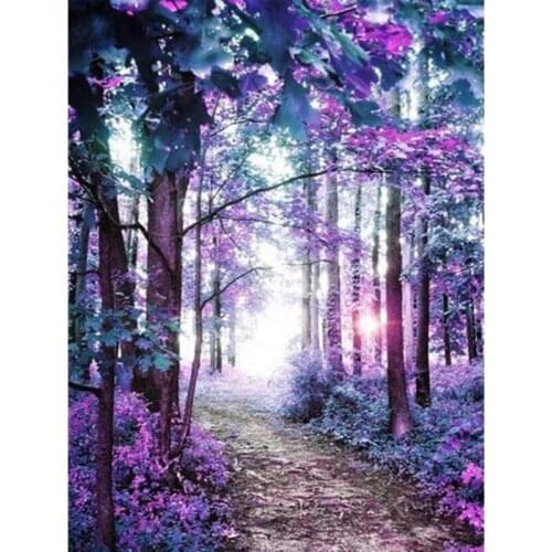 SenyuArt Landscape New Arrival DIY Crystal Full Drill 5D Diamond Painting Scenery Tree Cross Stitch Kit Mosaic Forest Rhinestone