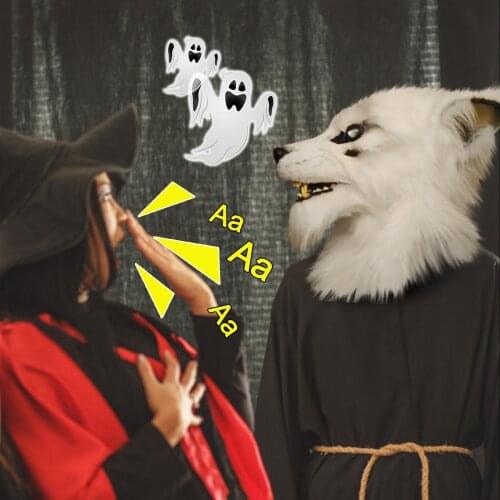 Funny Wolves Masks Fashion soft Wolvles Masker Adult Man Mask Headgear Halloween Decoration декор для дома decoración