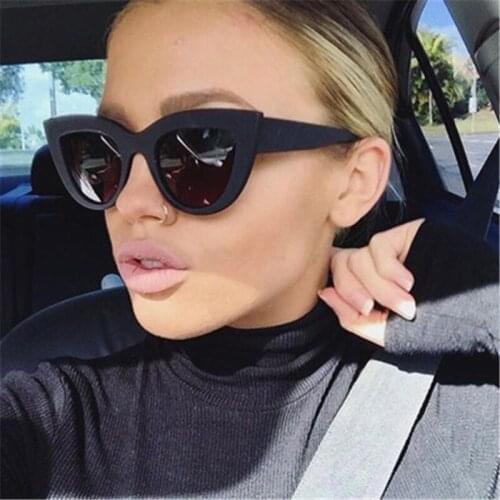 ASUOP2019new fashion ladies cat eye sunglasses classic luxury brand design retro mens UV400 glasses triangle driving sunglasses
