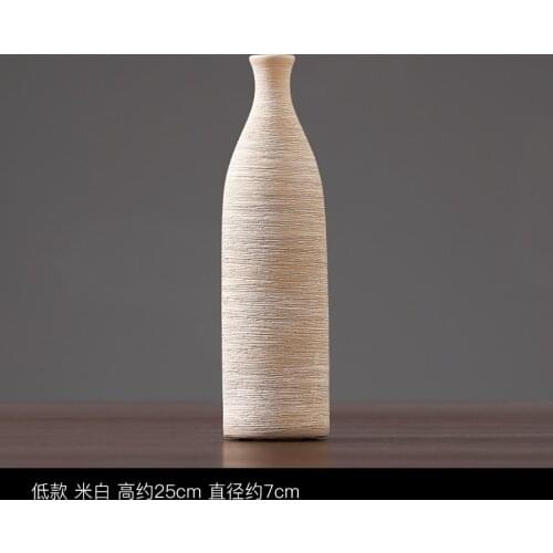 Modern Minimalist Vase Vase Creative Living Room Dried Flower Nordic Ceramic Floral Decoration Japanese Zen Small Ornaments