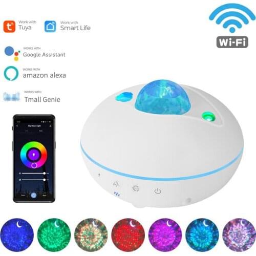 Tuya Smart Star Projector WiFi Laser Starry Sky Projector Waving Led Night Light Wireless Control Works With Alexa Google Home