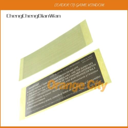 20pcs New Black Color label seals For SNES Game Card Cartridge Housing Shell Sticker Label Seals Game Console