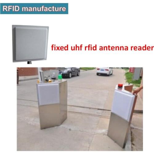 12dbi high gain rfid antenna reader RS232 Wiegand26/34 long range passive rfid tag reader uhf epc gen2 linear polarization
