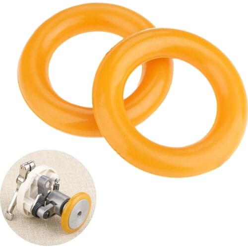 2Pcs Industrial Sewing Machine Computer Car Flat Sewing Machine Bobbin Winder Rubber Ring For Pfaff Juki Singer Jack 35x20mm