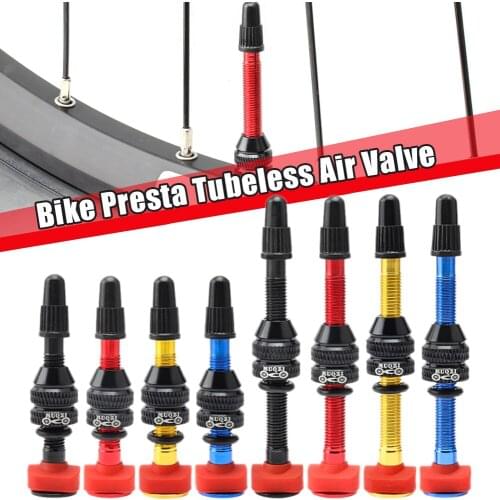 2PCS Bike 40mm 60mm Tubeless Tire F/V Presta Valve MTB Road Bicycle Tubeless Rim CNC Alloy Nipple Brass Core Valve Tool Dropship