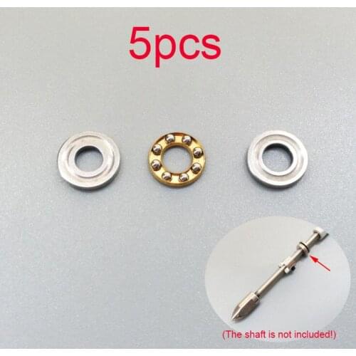 5 Pcs 4mm Flat Ball Bearings For DIY RC Boat Shaft Flexible/Hard Shaft Lubrication Bearing Stainless Steel High Speed Bearings