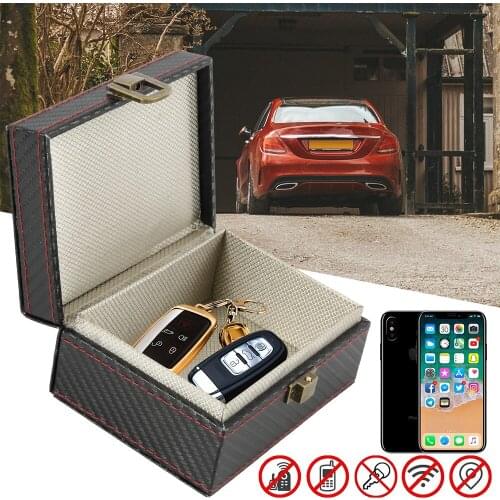 Anti Theft Car Key Signal Blocker Box Radiation-proof Mobile Phone Box Key Fob Protect Auto Stowing Tidying Interior Accessories