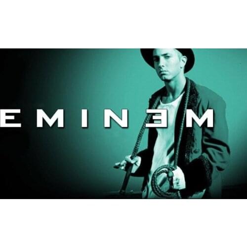 Home Decor Eminem Music Star-Silk Art Poster Wall Sicker Decoration Gift