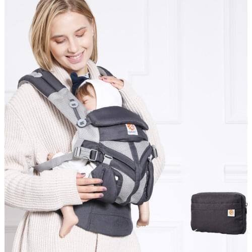 Ergonomic Baby Carrier Infant Baby Hipseat Waist Carrier Front Facing Ergonomic Kangaroo Sling for Baby Travel 0-48M