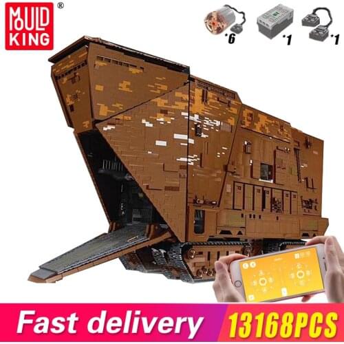 Mould King Moc Rc Star Plan Ucs Sandcrawler Destroyer Model Building Blocks Model Kit Diy Battleship Bricks Kids Boys Toys Gifts