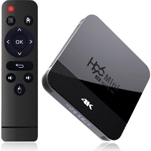 H96 MINI H8 Smart Android 9.0 TV Box Amlogic RK3228A UHD 4K Media Player 2GB 16GB 2.4G/5G WiFi Set Top Box with Remote Control
