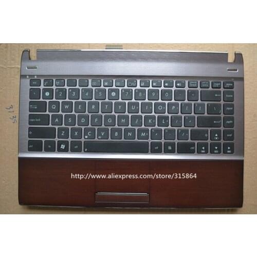 US New laptop keyboard with touchpad palmrest for ASUS U33 U33Jc English layout