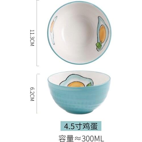 Nordic Creative Bowl Modern Dessert Fruit Salad Round Bowl Ramen Pasta Noodle Rice Vaisselle Cuisine Household Tableware ED50TW