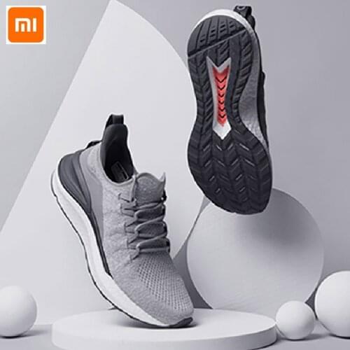 XiaoMi Mijia Men Sneaker 4 / 3 Sport shoes Sneakers 4th 3th Men Running Lightweight Breathable 4D Fly Woven Upper Washable