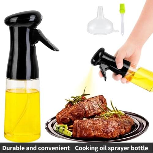 Kitchen Oil Bottle 210ml Oil Spray Bottle Cooking Baking Vinegar Mist Sprayer Barbecue Spray Bottle Cooking Grilling Roasting