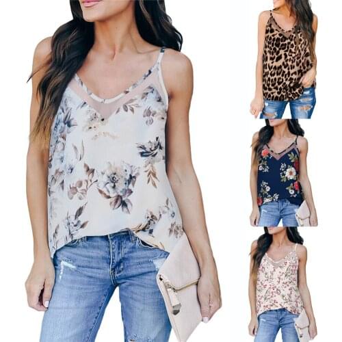 Fashion Summer 2021 Women Camisole Sleeveless Casual Boho Print Tops Women Clothes Bottoming Vest Shirt Sexy Ladies White Tops