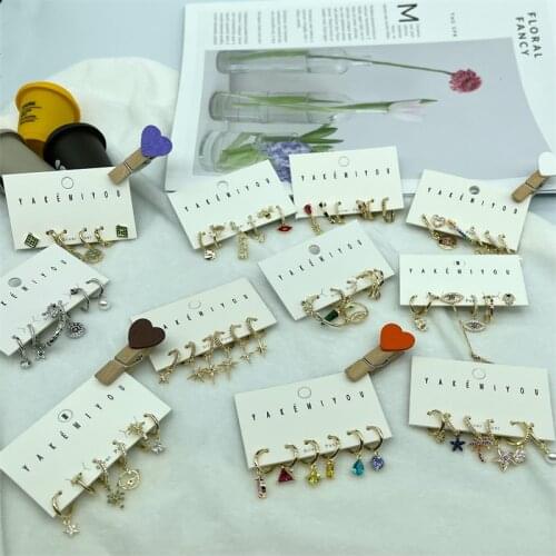 FASHION JEWELRY ZIRCON EARRINGS SLIVER NEEDLE LUXURY EARRINGS CLASSIC EARRINGS MODA JEWELRY SETS EARRINS