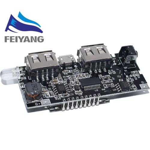 Dual USB 18650 Battery Charger PCB Power Module 5V 1A 2.1A Mobile Power Bank Accessories for Phone DIY LED LCD Module Board