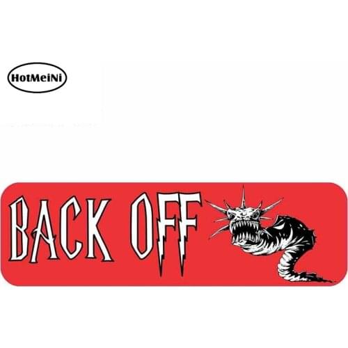 HotMeiNi 13cm x 3.9cm Back Off Dragon Graphics Funny Car Stickers and Decals Vinyl Waterproof Car Wrap Laptop Motorcycle Decal