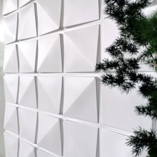 50x50cm 3D Art Wall Board geometry diamond rose wood carved wall stickers wedding house decor wallpaper wall covering shoes vase