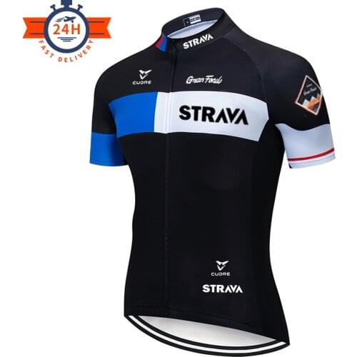 Cycling Clothes 2020 STRAVA Summer Quick Dry Breathable MTB Bike Cycling Clothing Short Sleeves Mountain Bike Cycling Jerseys