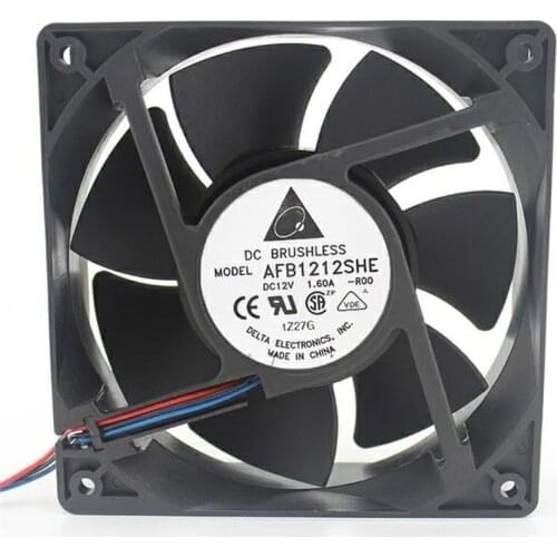 Original AFB1212SHE 12038 1.6A automatic temperature control speed double ball air volume fan