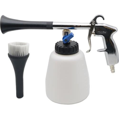 Car Dry Cleaning Gun High Pressure Washer Water Gun Interior Dry Cleaning With Brush For Car Wash Cleaning Tools