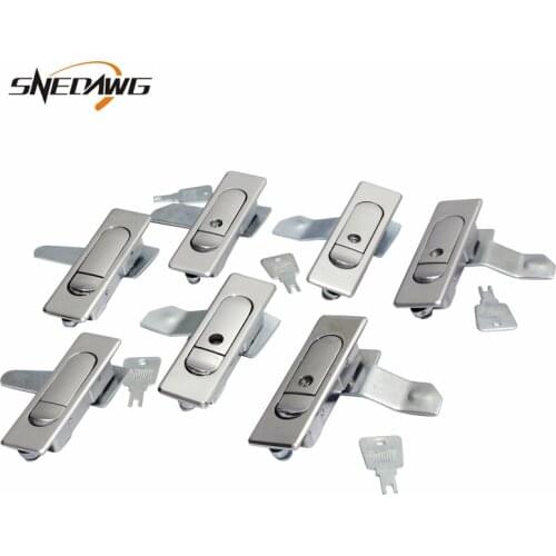 AB509 Zinc Alloy Steel Cabinet Plane Lock 88.5x26.5mm Mailbox Flat Cabinet Lock Industrial Distribution Box Plane Lock