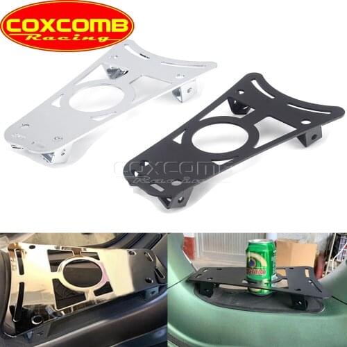 Motorcycle Chrome/Black Foot Pedal Support For VESPA Sprint Primavera 150 125 2017-2019 Luggage Rack Bracket Shelf Cup Holder