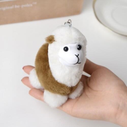Lovely animal Grass Mud Horse Alpaca Doll Toy Plush Alpaca pendant key chain bag Pendant