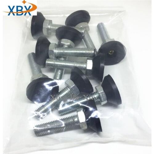 Adjustable Foot Cup M10*40MM Thread Wearing Resistance Leveling Foot Multi Direction Nylon Base 30MM Articulated Feet M10X40